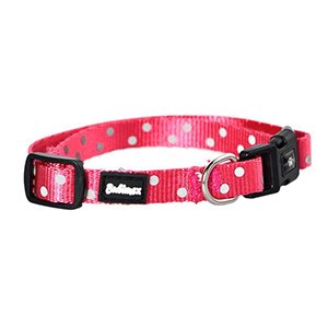 COLLAR ANIMAL PRINT T-L FUCSIA